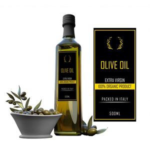 Autocollants imperméables avec logo FX, impression en rouleau, étiquettes d'emballage adhésives, estampage à chaud, étiquettes en feuille d'or rose pour les bouteilles d'huile d'olive - Product Image 5
