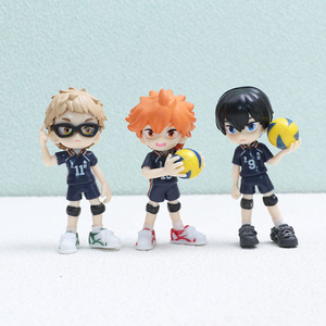 Figurines <span class=keywords><strong>Haikyuu</strong></span> Hinata Shoyo <span class=keywords><strong>Oikawa</strong></span> Tooru Tobio Kageyama en PVC de 8 cm, figurines d'anime, jouets à collectionner, boîte à œufs Gachapon - Product Image 2