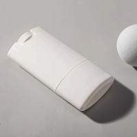 Conteneur de déodorant PP blanc de 75ml, huile essentielle rechargeable, parfums en rouleau, bouteille, bâton de déodorant blanc, emballage