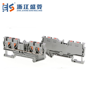 Pt 4-quattro 4mm ² 32A 1000V 4 cách đẩy nhanh kết nối mùa xuân khối thiết bị đầu cuối nhà sản xuất - Product Image 2