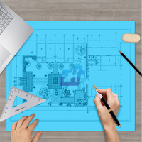 Rollo de Papel Bond Recubierto de 80 g/m² para Impresión Offset, Biodegradable y de Alta Rigidez, Papel para Dibujo de Ingeniería y Ploter CAD