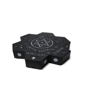 LED Illuminated Game Wheel Full Color Printing Wavy <b>Corners</b> Electronic Russian Roulette KTV <b>Bar</b> Drinking Game Props - Product Image 4