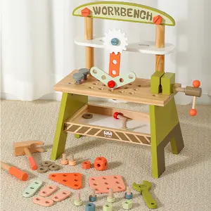 लकड़ी के टूल टेबल, बच्चों के टूलबॉक्स खिलौने, थोक पहेली का पूरा सेट, मोंटेसरी हाथों से सीखने की क्षमता वाले खिलौनों की खेती करते हैं