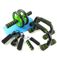 Ensemble d'entraînement abdominal Skyhope pour exercice de fitness à domicile 9 en 1 Kit de rouleau de roue AB