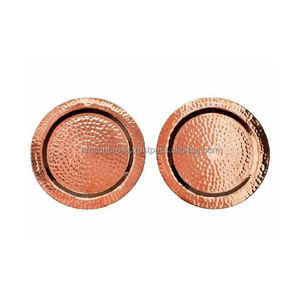 Dessous de verre martelé en aluminium à vendre Dessous de verre décoratif en cuivre martelé en métal Dessous de verre décoratif de table - Product Image 1