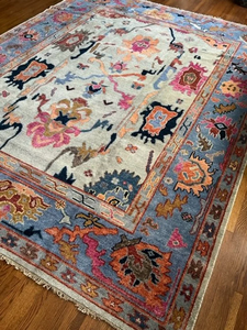 Taille personnalisée de tapis de laine persan authentique vibrant et doux pour le salon antidérapant et lavable - Product Image 3