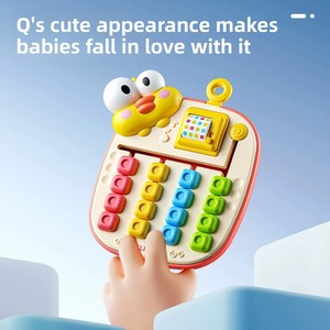 Plateau <span class=keywords><strong>d</strong></span>'activités labyrinthe de perles en plastique, jouet éducatif Montessori pour enfants de 3 ans, blocs coulissants multicolores, motricité fine, coordination œil-main - Product Image 2