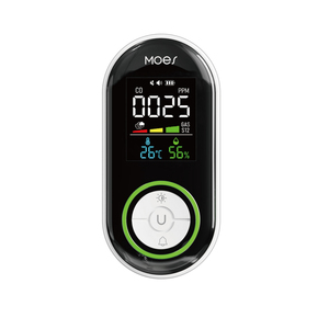 Détecteur <span class=keywords><strong>de</strong></span> <span class=keywords><strong>gaz</strong></span> combustibles 5-en-1 (CO, température, humidité et fumée) avec surveillance et alarme - Product Image 1