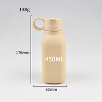 Bouteille d'eau portable réutilisable en silicone avec paille pour adultes et enfants, pour le camping, la randonnée, le sport, légère