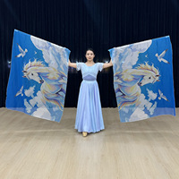 Voiles de louange portables pour la danse de louange, la danse du ventre et les spectacles sur scène, pour l'église et les événements liturgiques
