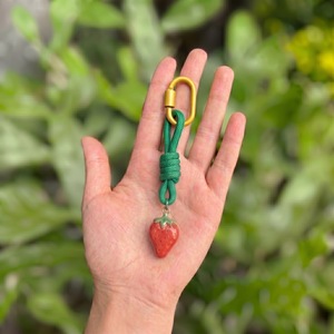 Ciondolo per Borsa Stile Tropicale, Portachiavi con Moschettone in Corda Intrecciata Colorata, Forme Fai-da-te Foglia di Monstera, Banana, Fragola, Squalo - Product Image 6