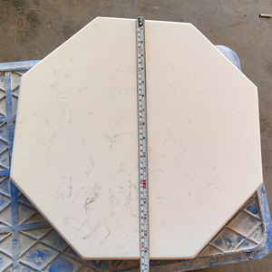 Mesa de Cuarzo Bianco Carrara Goldtop OEM 4044 - 3200x1600mm, 20mm/30mm de Grosor, Diseño Moderno para Decoración de Interiores de Villas - Product Image 1