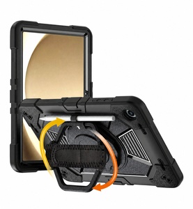 Venta al por Mayor B2B, Funda Resistente Negra a Prueba de Caídas 360 °   Funda Giratoria para Tablet con Correa de Mano para Samsung Galaxy Tab A9+/A11+ de 11 Pulgadas - Product Image 1