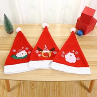 Noël en peluche rouge chapeau de père noël doux chapeau de père noël décoration de fête de noël noël rouge classique chapeau de père noël pour adultes
