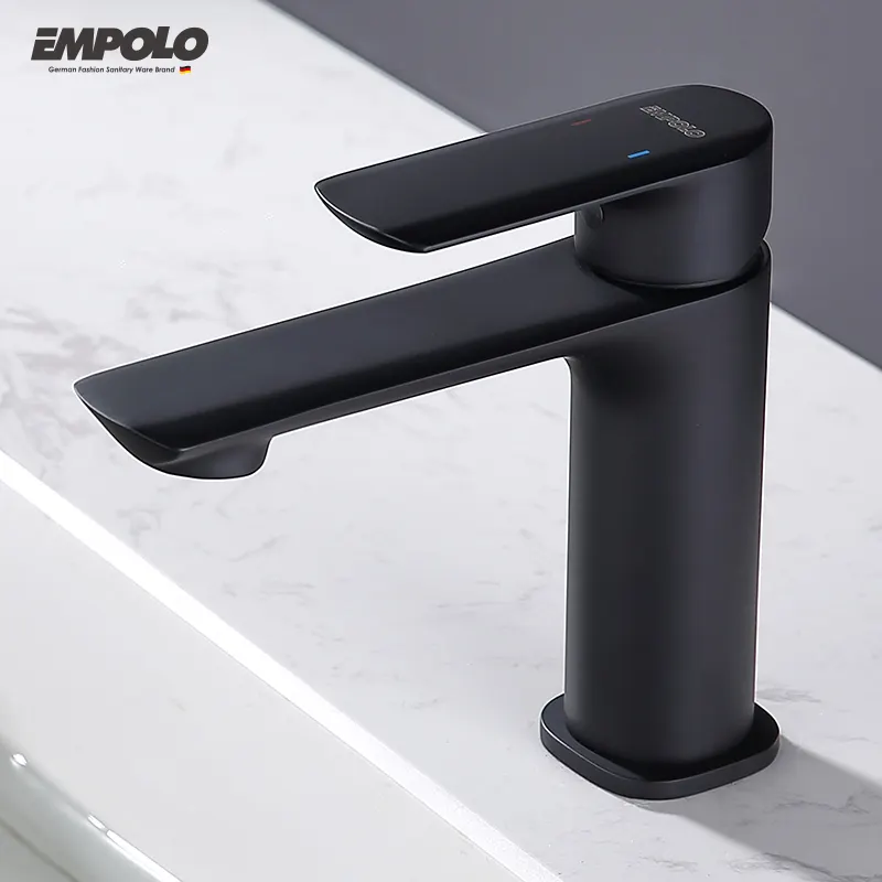 Empolo आधुनिक लक्जरी बाथरूम बेसिन पीतल faucets होटल काले पानी के नल mixers UPC cUPC CE प्रमाणीकरण