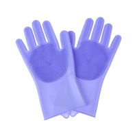 Gants de bain en silicone magiques Petop pour animaux de compagnie, parfaits pour le bain et le shampoing, brosses pour chiens et chats (lot de 2)