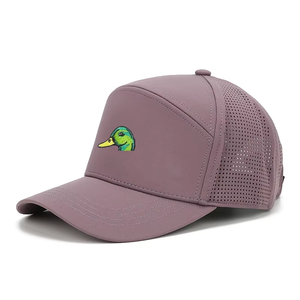 Gorra de béisbol de malla con logotipo personalizado, bordado, lisa, ajustable, de 5 paneles, tipo camionero, para publicidad - Product Image 1