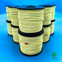 Cordon en fibre d'aramide tressé de 1,5 mm, ignifuge, résistant à la chaleur, 12 brins, sans étirement, pour la pêche, ligne de cerf-volant en Kevlar