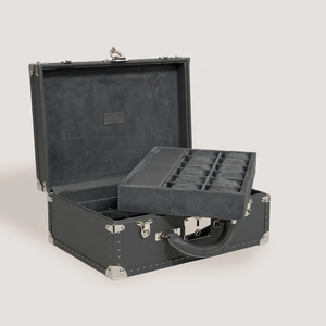 Tùy chỉnh Hoàng Gia Hoàng Gia Vali cổ điển sợi nhỏ da đồng hồ bằng gỗ trường hợp cho nam giới - Product Image 5