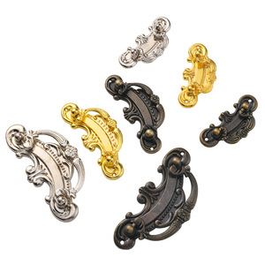 Furniture Handle Zinc Alloy Bar Shape Traditional Style <b>Drawer</b> Cabinet Pull Durable Plated Finish - Product Image 5