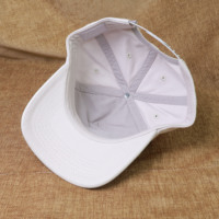 Casquette de baseball à 5 panneaux en coton pur, visière incurvée, boucle en plastique réglable, personnalisable avec broderie