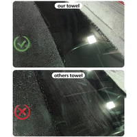 Serviette de séchage à boucle torsadée à séchage rapide, tissage haute densité pour une absorption efficace de l'eau, serviette en microfibre double face pour voiture