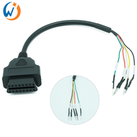 Cable adaptador OBD hembra de 16 pines K CAN, cable conector para detector de fallas del motor, para probador de puente de línea K+CAN
