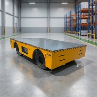 Chariot de transfert multi-tonnages sans rail, personnalisé, avec alarme sonore et lumineuse, conception sécurisée, pour pièces métalliques en bobine d'acier
