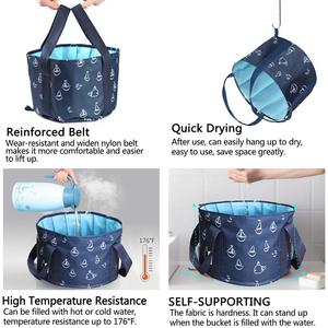 Nouvelle Arrivée Bassine de Bain de Pieds Pliable de Voyage, Bassine de Lavage du Visage, Seau Pliable pour Trempage des Pieds en Extérieur - Product Image 4