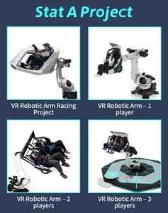 HEROVR Kids Zone Parc d'attractions intérieur/extérieur Parc d'aventure public ROI élevé Effets visuels riches <span class=keywords><strong>Robot</strong></span> à bras VR métallique à 6 axes - Product Image 5