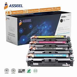 Cartouche de toner couleur Asseel 206A 207A 207X 206X W2110X W2110A W2111A W2112A compatible avec l'<span class=keywords><strong>imprimante</strong></span> laser <span class=keywords><strong>HP</strong></span> Color M255dwM255nw - Product Image 1
