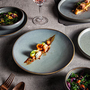 Juegos de Vajilla de Cerámica Estilo Japandi con Logo Personalizado, Suministros de Porcelana para Hotel, Platos y Vajilla para Restaurante - Product Image 5