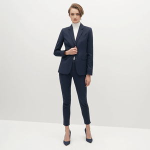 Traje <span class=keywords><strong>de</strong></span> <span class=keywords><strong>Mujer</strong></span> Personalizado Talla XL <span class=keywords><strong>para</strong></span> Negocios, Bodas o Fiestas, Blazer y Pantalones <span class=keywords><strong>de</strong></span> Alta Calidad <span class=keywords><strong>con</strong></span> Cierre <span class=keywords><strong>de</strong></span> Cremallera, Transpirable y Antiestático - Product Image 1