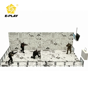Eplay Factory Jeu de tir VR multi-personnes personnalisable pour 8 à 20 joueurs, pour salle de jeux intérieure Roma Arena, 150 m², 3D 5D 7D 9D 12D - Product Image 1