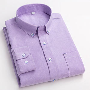 OEM/ODM Camisa dogana piccolo colletto ribaltato stampato da uomo a manica lunga Casual da indossare camicia classica con polsino esagonale - Product Image 5