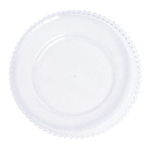 Perles en plastique <span class=keywords><strong>transparent</strong></span> faites à la main en gros <span class=keywords><strong>Assiette</strong></span> de présentation en <span class=keywords><strong>verre</strong></span> pour les fêtes - Product Image 1