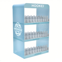 Au détail échantillon gratuit diviseur en plastique acrylique cigarette fumée poussoir étagère poussoir