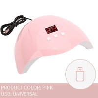 Lampu Terapi Kuku USB 18 LED Beads 54 Lampu Pengering Kuku Set Manikur Pengering Kuku Zg01 Layar LCD Timer 6W Colokan US Pengeringan Cepat