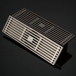 Desagüe de Piso Rectangular para Baño, de Acero Inoxidable 304, de 24 Pulgadas, Moderno, Negro Mate, <span class=keywords><strong>Lineal</strong></span>, de Alta Calidad - Product Image 2