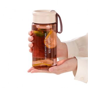 New Clear Water Custom Logo Transparent Green Color Pc <b>Plastic</b> Drink Bottle With Cap - Product Image 3