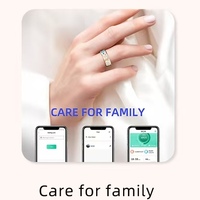 Bague Intelligente en Céramique Personnalisée R18, Suivi de Santé 24h/24, Application de Soin Familial, Contrôle à Distance, Suivi du Sommeil, Étanche IP68, 5-10