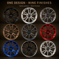 Jantes forgées en 3 parties Red Turbine 21x11 5x120 ET30 6061 T6, jantes profondes personnalisées pour Dodge
