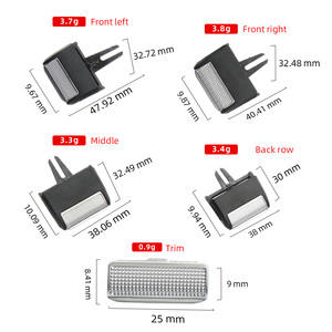Kit de réparation de clip de sortie d'air de climatisation du tableau de bord de voiture en gros pour Mercedes Benz W167 GLS GLE 350 400 450 500 <span class=keywords><strong>580</strong></span> 2020-2025 - Product Image 6