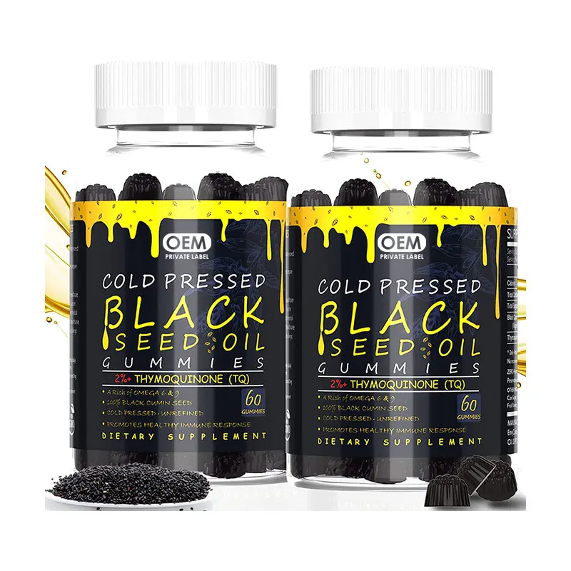 Advanced Healthy Care Products cold pressed black seed oil gummies for helping appetite and weight control