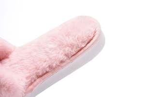 S245 nouveau automne hiver enfants en peluche pantoufle chaussures enfants mignon dessin animé <span class=keywords><strong>lapin</strong></span> pantoufles bébé intérieur chaud coton moelleux pantoufles - Product Image 6