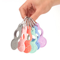 Porte-bouteille d'eau en silicone avec boucle de fixation, mousqueton, clip ceinture et anneau en D, idéal pour les voyages