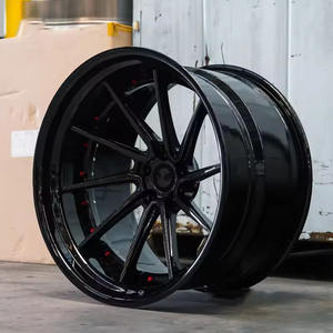 Nouvelles jantes sport en fibre de carbone forgée à cinq branches, 5 trous, entraxe 115 mm, 17-26 pouces, argentées, à déport profond, pour AUD - Product Image 3