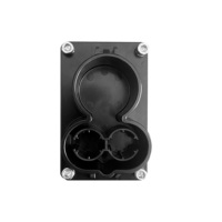 Prise de charge EV noire avec support factice DC Combo 2 CCS1 CCS2 pour prises de charge EV CCS1 CCS2 et connecteurs EVSE