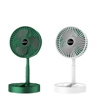 Ventilateur portable pliable 2024, ventilateur de bureau sur pied, rechargeable par USB, sans fil, télescopique, avec boîte cadeau promotionnelle