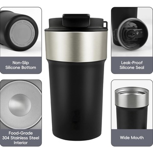 Custom Logo Hotcold <b>Thermal</b> Flask 17oz Smart <b>Mug</b> Temperature Display Stainless Steel Tumbler Cups Set Modern <b>Coffee</b> <b>Mug</b> Black - Product Image 3